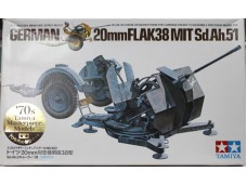 田宮 TAMIYA German 20mm FLAK 38 MIT Sd.Ah.51 1/35 NO.35102